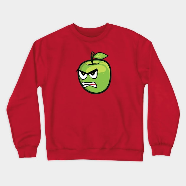 That's one Angry Apple Crewneck Sweatshirt by Duukster